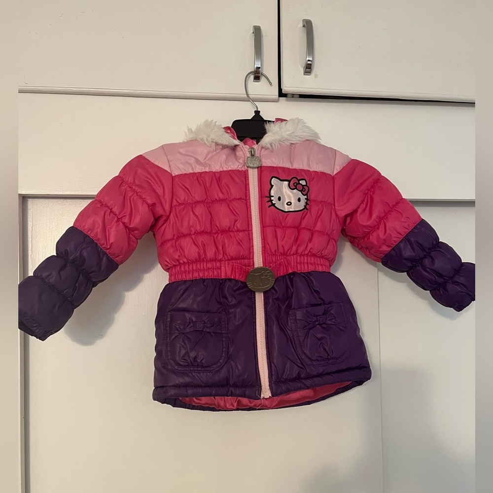 Authentic Hello Kitty Hooded Puffer